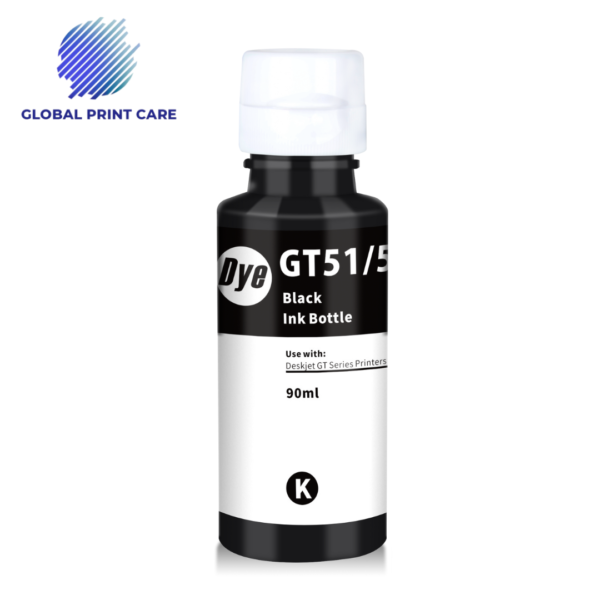 Premium HP GT51/ GT53 Black 90ml Refill Dye Ink Bottle Kit For HP 415, 510, 550, 610, 115, 315, 319, 419  Series Inkjet Printer Ink - Image 2