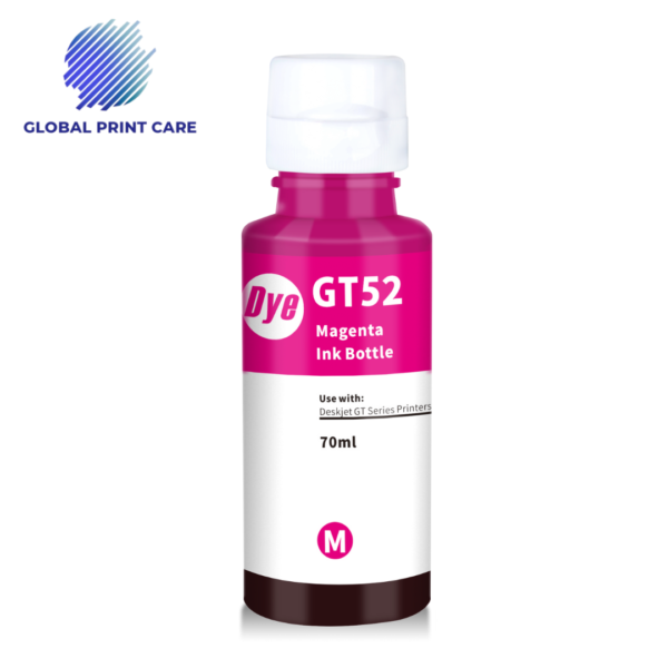 Premium HP GT52 Magenta 70ml Refill Dye Ink Bottle Kit For HP 415, 510, 550, 610, 115, 315, 319, 419  Series Inkjet Printer Ink - Image 2