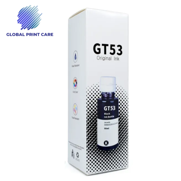 Premium HP GT51/ GT53 Black 90ml Refill Dye Ink Bottle Kit For HP 415, 510, 550, 610, 115, 315, 319, 419  Series Inkjet Printer Ink